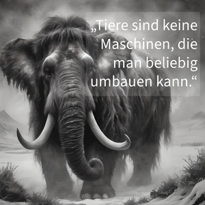 Quelle: Pixabay schwarz-weiß Zeichnung eines Mammuts